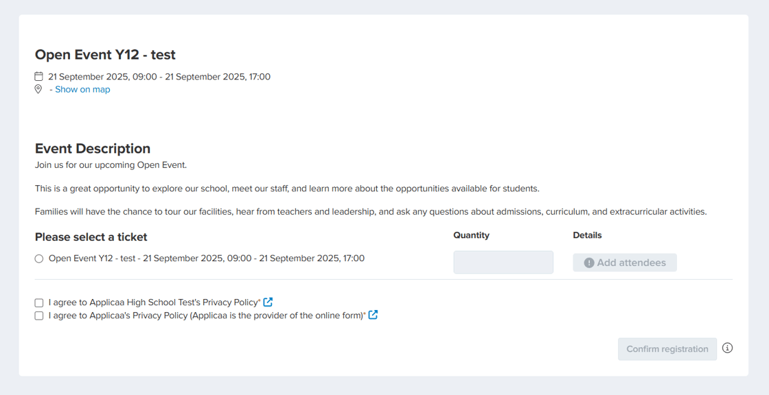 Event description change