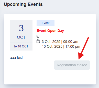 Registration closed