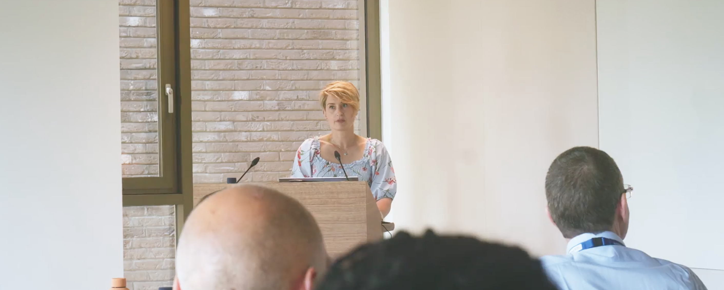A speaker presenting at the Applicaa MAT Management+ Leaders Day, EDcity London